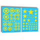 Techmod 35010 1/35 Allied Stars In Yellow Circles Wet Decal Wwii