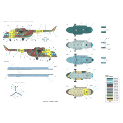 Techmod 35102 1/35 Mi-17 Mi-8mtv-1 Helicopter Polish Czech Slovak Wet Decal