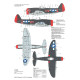 Techmod 48010 1/48 Republic P-47m Thunderbolt England 1945 Wet Decal Wwii