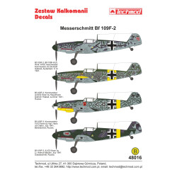 Techmod 48016 1/48 Messerschmitt Bf 109f-2 German Fighter 1941 Wet Decal Wwii