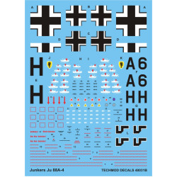 Techmod 48031 1/48 Junkers Ju 88a-4 1942 Oberst Werner Aircraft Wet Decal Wwii