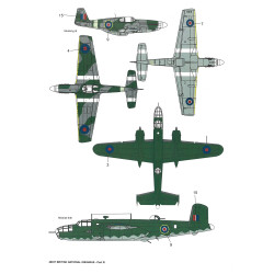 Techmod 48037 1/48 British National Insignias Aircraft Wet Decal Wwii