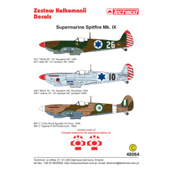 Techmod 48064 1/48 Supermarine Spitfire Mk-ix Fighter Aircraft Wet Decal