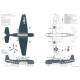 Techmod 48067 1/48 Grumman Tbm-3 Avenger Torpedo Bomber 1945 Aircraft Wet Decal