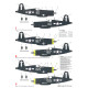 Techmod 48068 1/48 Vought F4u-1d Corsair 1945 Us Fighter Aircraft Wet Decal