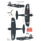 Techmod 48068 1/48 Vought F4u-1d Corsair 1945 Us Fighter Aircraft Wet Decal