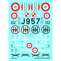 Techmod 48086 1/48 Potez 63-11 French Fighter Wet Decal Wwii W/Mask Wwiiv