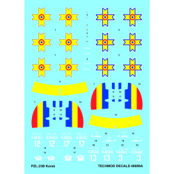 Techmod 48089 1/48 Pzl 23b Karas Polish Light Bomber 1941 Wet Decal Wwii W/Mask