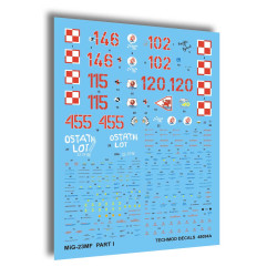 Techmod 48094 1/48 Mig-23mf Polish Fighter Aircraft Wet Decal