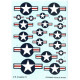 Techmod 48108 1/48 Us National Insignia - From 1943 To Present Wet Decal 2pcs