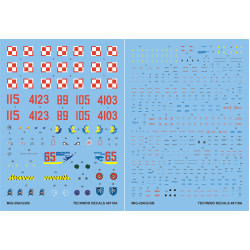 Techmod 48119 1/48 Mig-29a/G/Ub Polish Fighter Aircraft Wet Decal