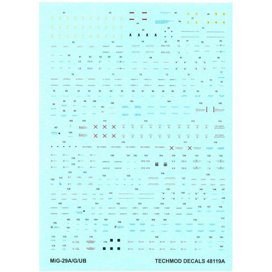 Techmod 48119 1/48 Mig-29a/G/Ub Polish Fighter Aircraft Wet Decal