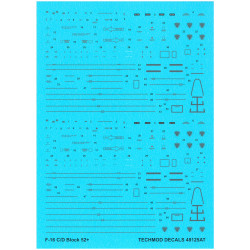 Techmod 48125 1/48 F-16c/D Block 52 Polish Af Stencils Aircraft Wet Decal