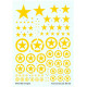 Techmod 48410 1/48 Allied Stars Insignia Circles Yellow Wet Decal Wwii