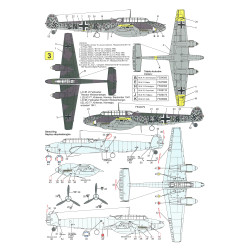 Techmod 72001 1/72 Messerschmitt Bf 110c German Fighter 1939-1941 Wet Decal Wwii