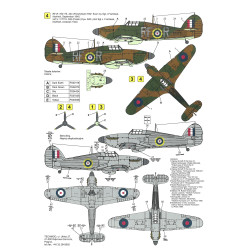 Techmod 72013 1/72 Hawker Hurricane Mk I Polish Fighter 1940-1941 Wet Decal Wwii