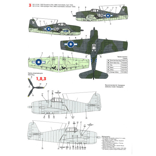 Techmod 72035 1/72 Grumman Hellcat I 1944-1945 Aircraft Wet Decal Wwii