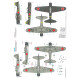 Techmod 72041 1/72 Mitsubishi A6m2 Zero Japan Figher 1941-42 Aircraft Wet Decal