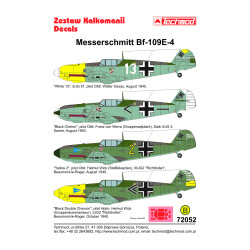 Techmod 72052 1/72 Messerschmitt Bf-109e-4 1940 Aircraft Wet Decal Wwii