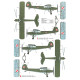 Techmod 72053 1/72 Fieseler Fi-156c Storch 1940 Aircraft Wet Decal Post-wwii W/Mask