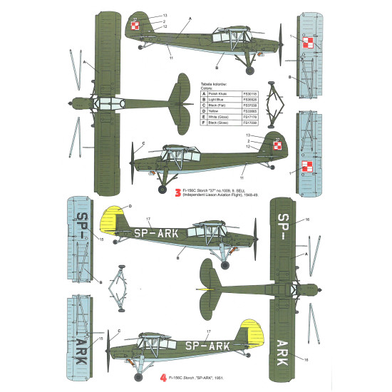 Techmod 72053 1/72 Fieseler Fi-156c Storch 1940 Aircraft Wet Decal Post-wwii W/Mask