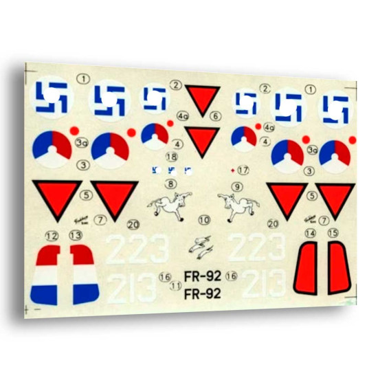 Techmod 72058 1/72 Fokker D.xxi Aircraft Wet Decal