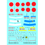 Techmod 72059 1/72 Mitsubishi A6m2 Zero Pearl Harbor 1941 Aircraft Wet Decal