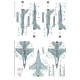 Techmod 72068 1/72 F-16 C/D Block 52 Polish A.f. Stencils Aircraft Wet Decal