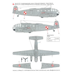 Techmod 72075 1/72 Siebel Si-204d German Trainer Aircraft Wet Decal Wwii