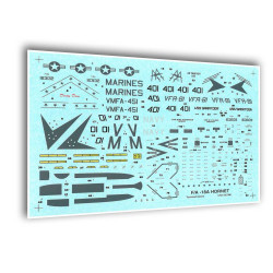 Techmod 72076 1/72 Mcdonnell Douglas F/A-18a Hornet Us Fighter Wet Decal