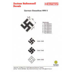 Techmod 72101 1/72 German Wwii Luftwaffe Signs 260 300 400 500 600mm Wet Decal