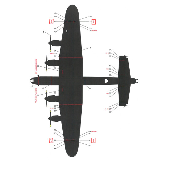 Techmod 72117 1/72 Avro Lancaster B Mk.i 1944-45 Polish Aircraft Wet Decal Wwii