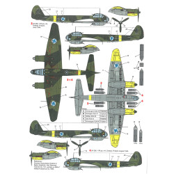 Techmod 72139 1/72 Junkers Ju-88a-4 1942-1944 Finland Sicily Aircraft Wet Decal