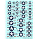 Techmod 72410 1/72 Us Insignia American Stars Wet Decal 1943-47 To Present Set 1