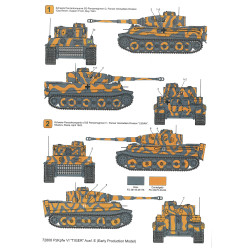 Techmod 72808 1/72 Pz Kpfw Vi Tiger Ausf E Tank Early Production Wet Decal 1943