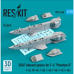 Reskit Rs72-0446 1/72 Usaf Inboard Pylons For F4 Phantom 2 Pcs F4c Rf4c F4d F4e F4g F4f F4ej 3d Printing
