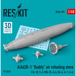 Reskit Rs48-0399 1/48 Aa42r1 Buddy Air Refueling Store 1 Pcs Fa18 S3 Mq25 A6 Ea6 A7 A4 3d Printed