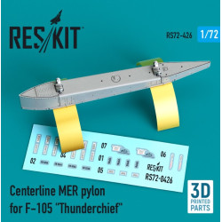 Reskit Rs72-0426 1/72 Centerline Mer Pylon For F105 Thunderchief 3d Printing
