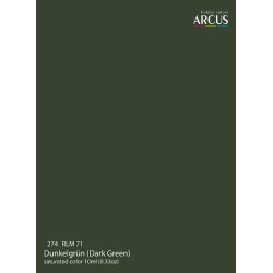 Arcus A274 Acrylic Paint Rlm 71 Dunkelgrun Dark Green Saturated Color