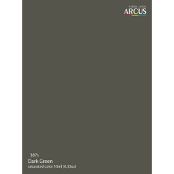 Arcus A387 Acrylic Paint Royal Air Force Dark Green Saturated Color