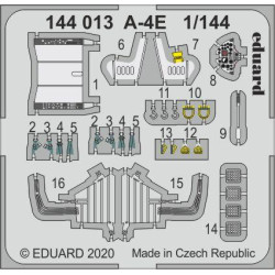 Eduard 144013 1/144 A-4E Photo-Etched for Aircraft Photo etched set