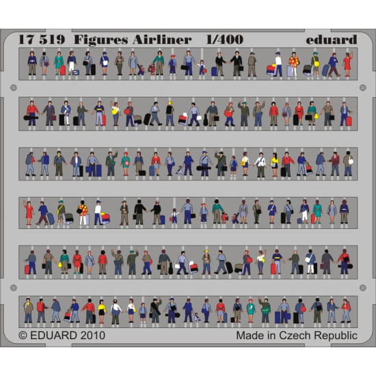 Eduard 17519 1/400 Figures Airliner 1/400 Photo-Etched for Ships Photo etched set