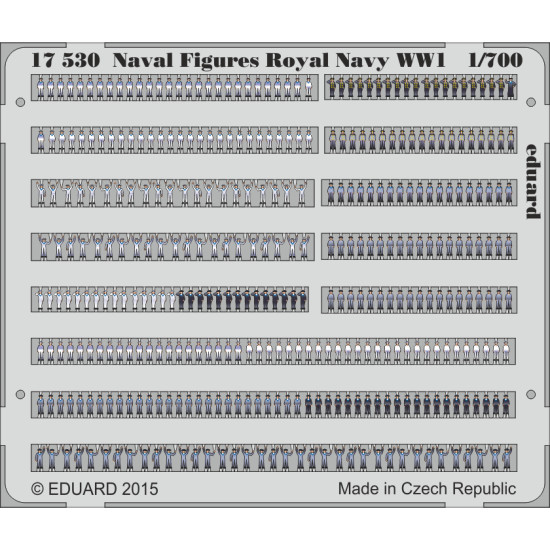 Eduard 17530 1/700 Naval Figures Royal Navy 1/700 Photo-Etched for Ships Photo etched set