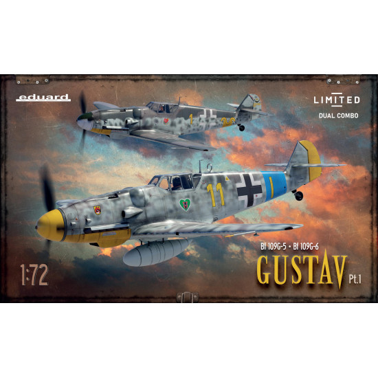 Eduard 2144 1/72 GUSTAV pt.1 DUAL COMBO Plastic for Aircraft Limited edition Eduard 2144 1/72 GUSTAV pt.1 DUAL COMBO Plastic for Aircraft Limited edition