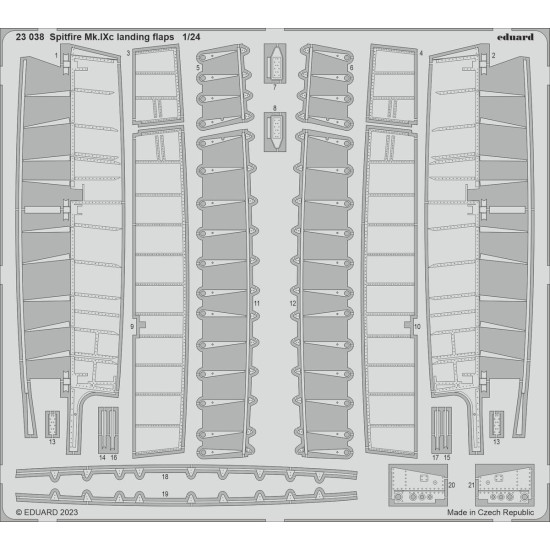 Eduard 23038 1/24 Spitfire Mk.IXc landing flaps Photo-Etched for Aircraft Photo etched set