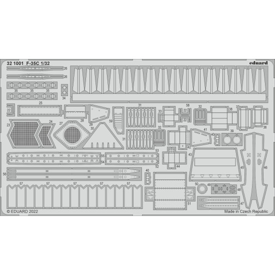 Eduard 321001 1/32 F-35C Photo-Etched for Aircraft Photo etched set