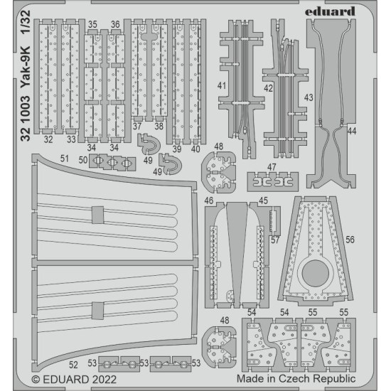 Eduard 321003 1/32 Yak-9K Photo-Etched for Aircraft Photo etched set