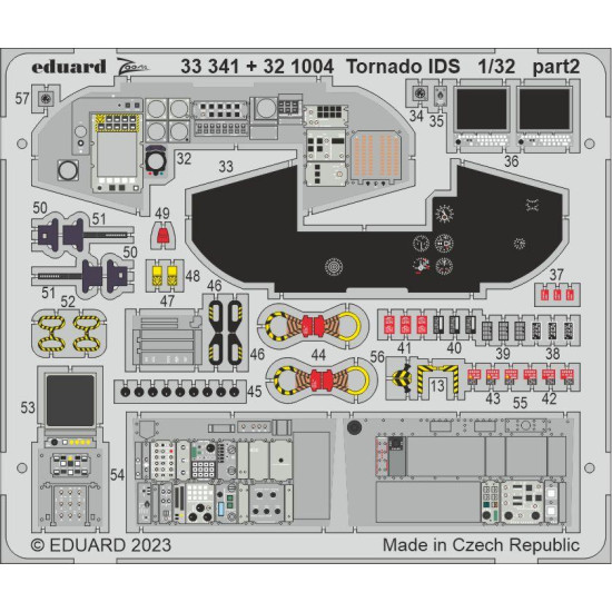 Eduard 321004 1/32 Tornado IDS interior Photo-Etched for Aircraft Photo etched set Eduard 321004 1/32 Tornado IDS interior Photo-Etched for Aircraft Photo etched set