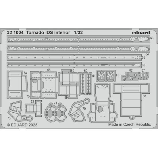 Eduard 321004 1/32 Tornado IDS interior Photo-Etched for Aircraft Photo etched set Eduard 321004 1/32 Tornado IDS interior Photo-Etched for Aircraft Photo etched set