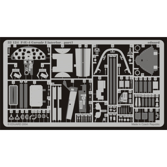 Eduard 32124 1/32 F4U-4 interior Photo-Etched for Aircraft Photo etched set